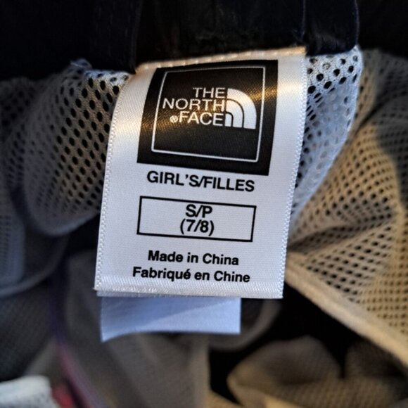 North Face black girls size Small or 7/8 mesh lined, 2 front pockets, VGUC - Picture 5 of 6